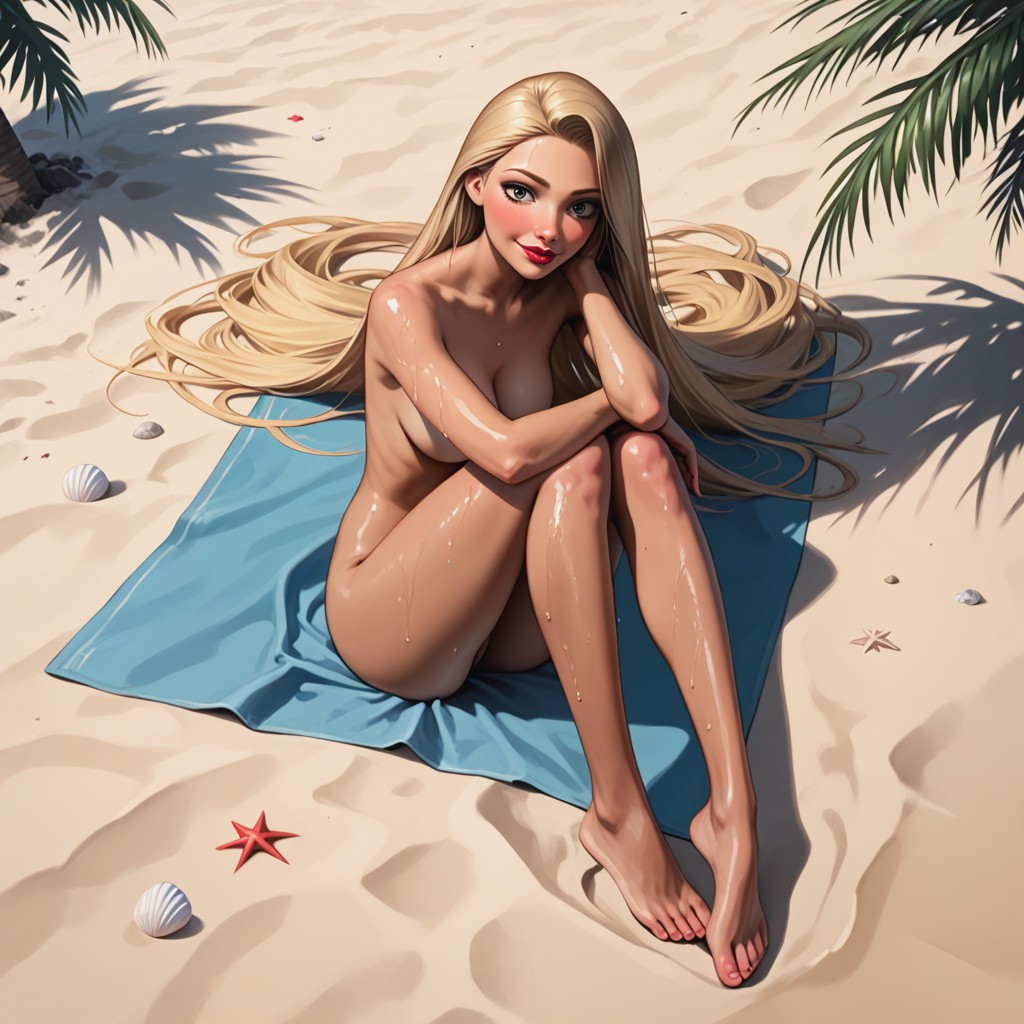 Beach, Slimleg, Slimbody Hentai AI Porn