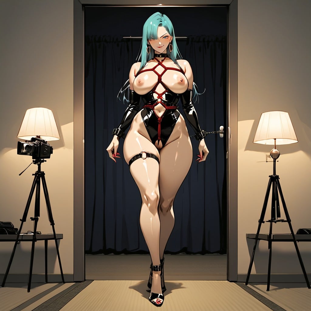 Smirk, Large Breast, Extremely Beautiful Woman Hentai AI Porn