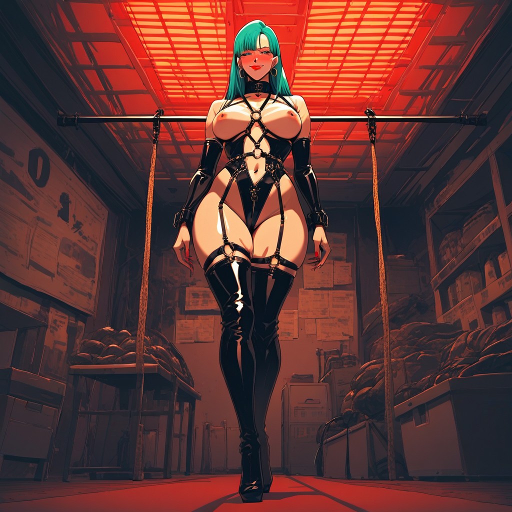 Oiled Skin, Detailed Thighs, Night Hentai AI Porn