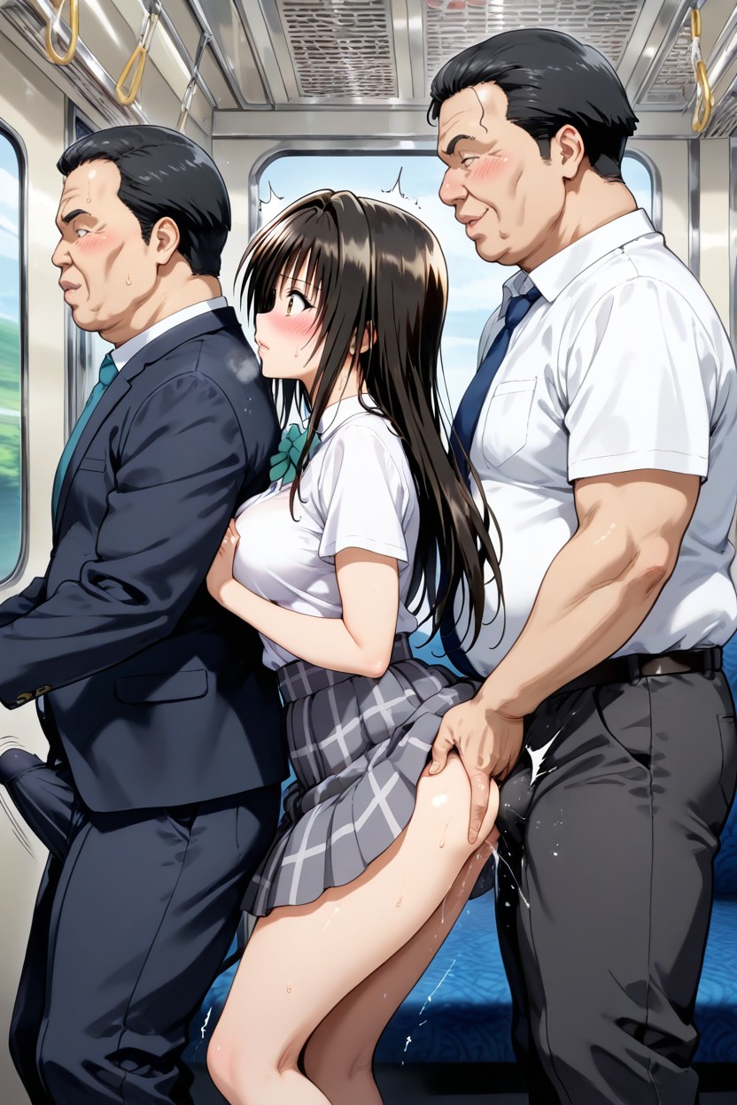 Side View, She Is In A Low Position, 18+ Hentai AI Porn