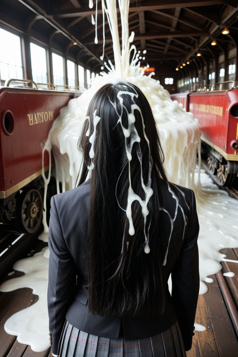 Insanely Long Hair, 后视图, Close Up Hair AI国产黄片