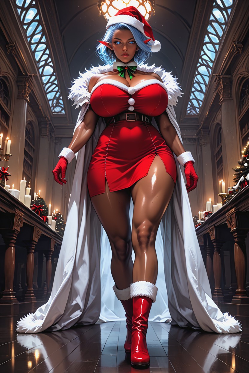 Woman With Dark Brown Skin, Detailed Body, Perfect Anatomy Hentai AI Porn
