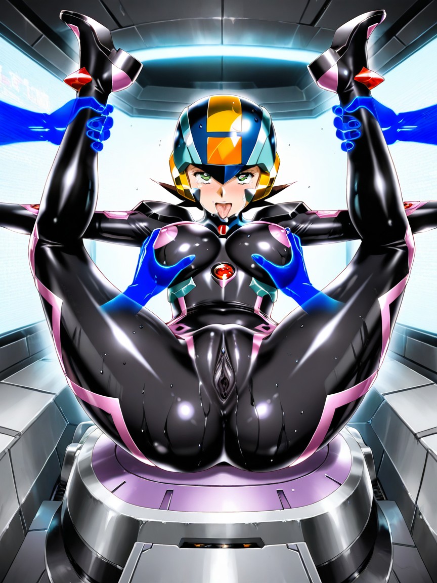 Girl, Muv-luv Type- Eishi Reinforced Suit, Green Eyes Hentai AI Porn