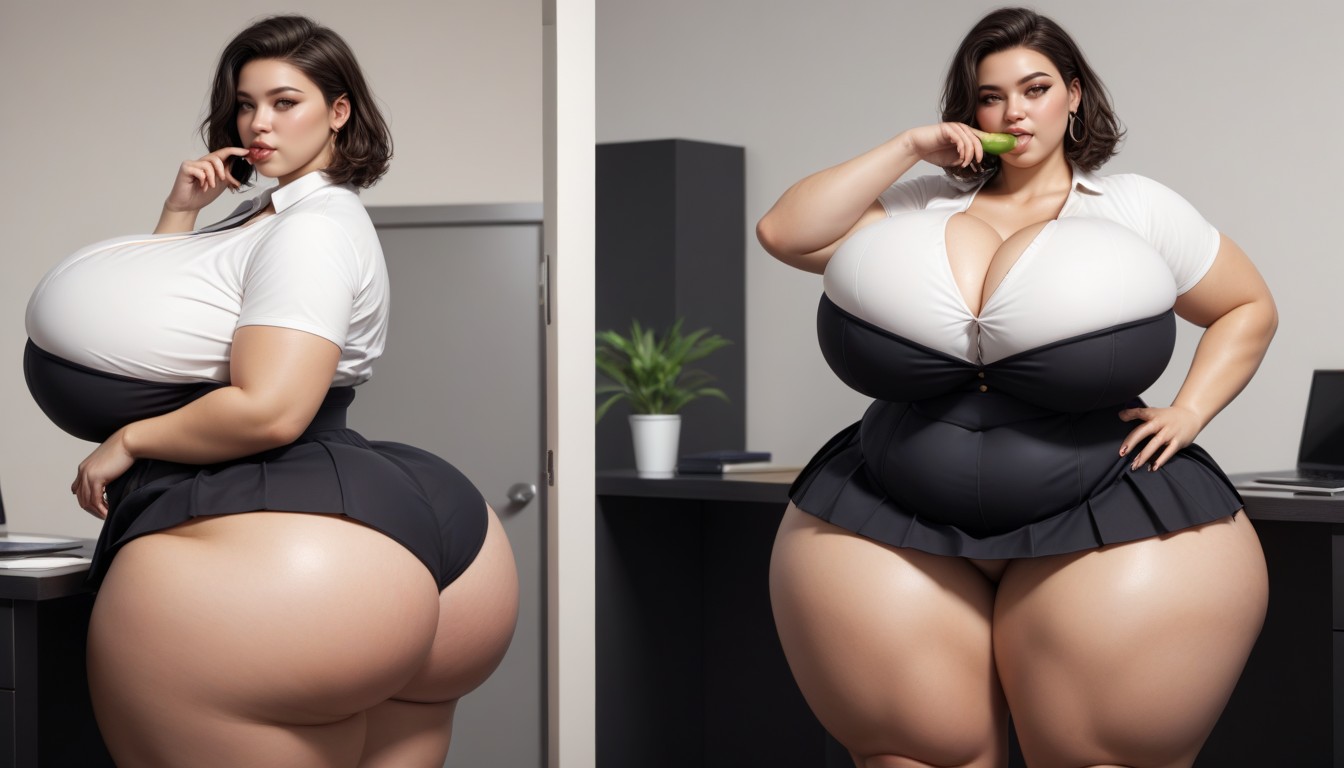 Multiple Views, 18+, Thick Thighs BBW AI Porn