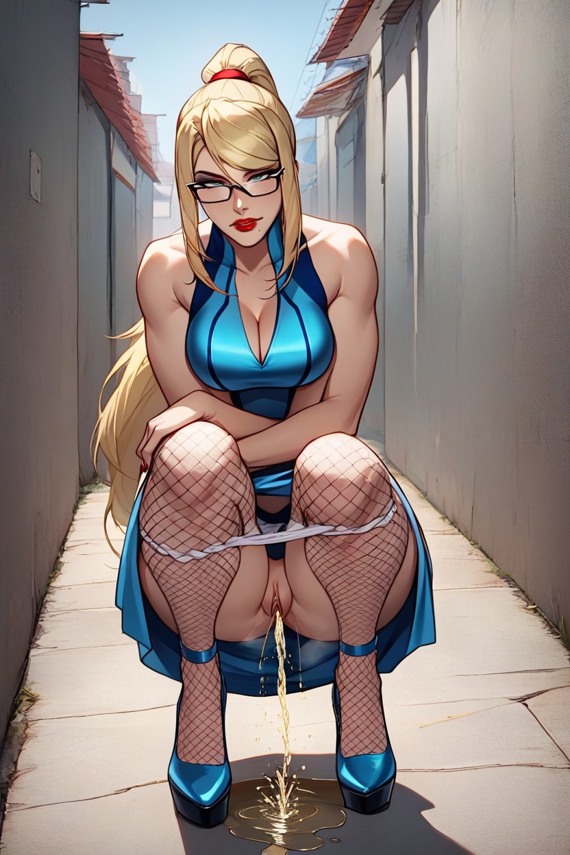 Look Up, Face, Fishnets Hentai AI Porn