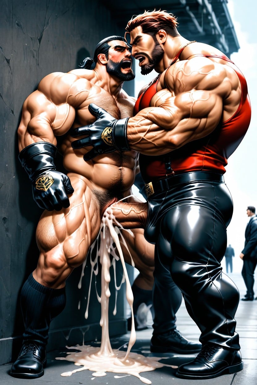 Bearded Namor And Bearded Roman Reigns, Vaginal Sex, Visible Pussy ゲイAIポルノ