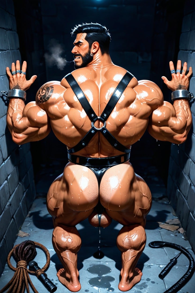 Detailed Realistic Image, Tan Lines, Big Earrings AI Gay Porn