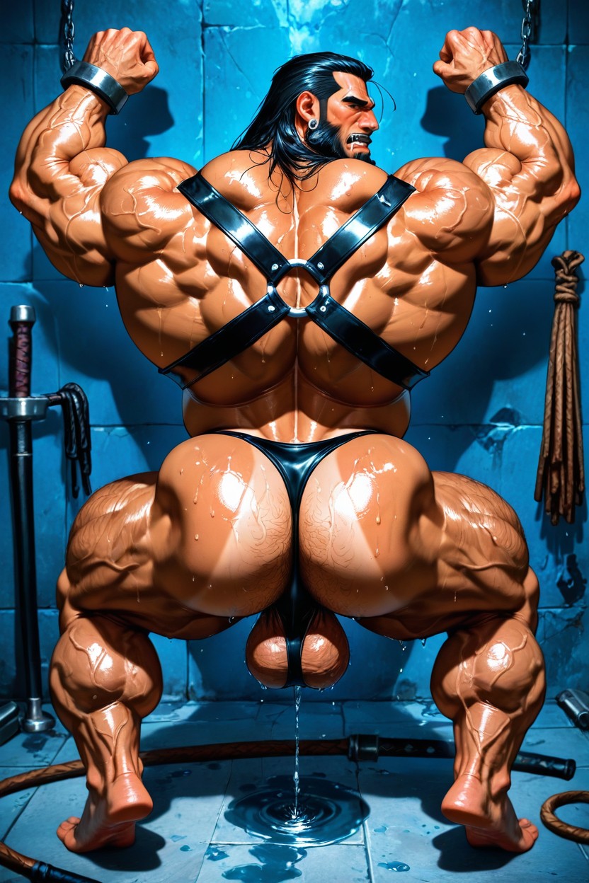 Long Strong Neck, Wet, Hard Shadow AI Gay Porn