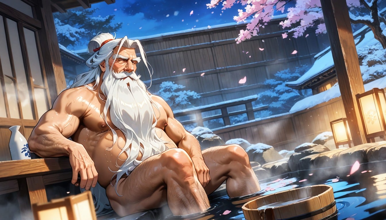 Sunrise, Super Long Beard, Blush AI Gay Porn