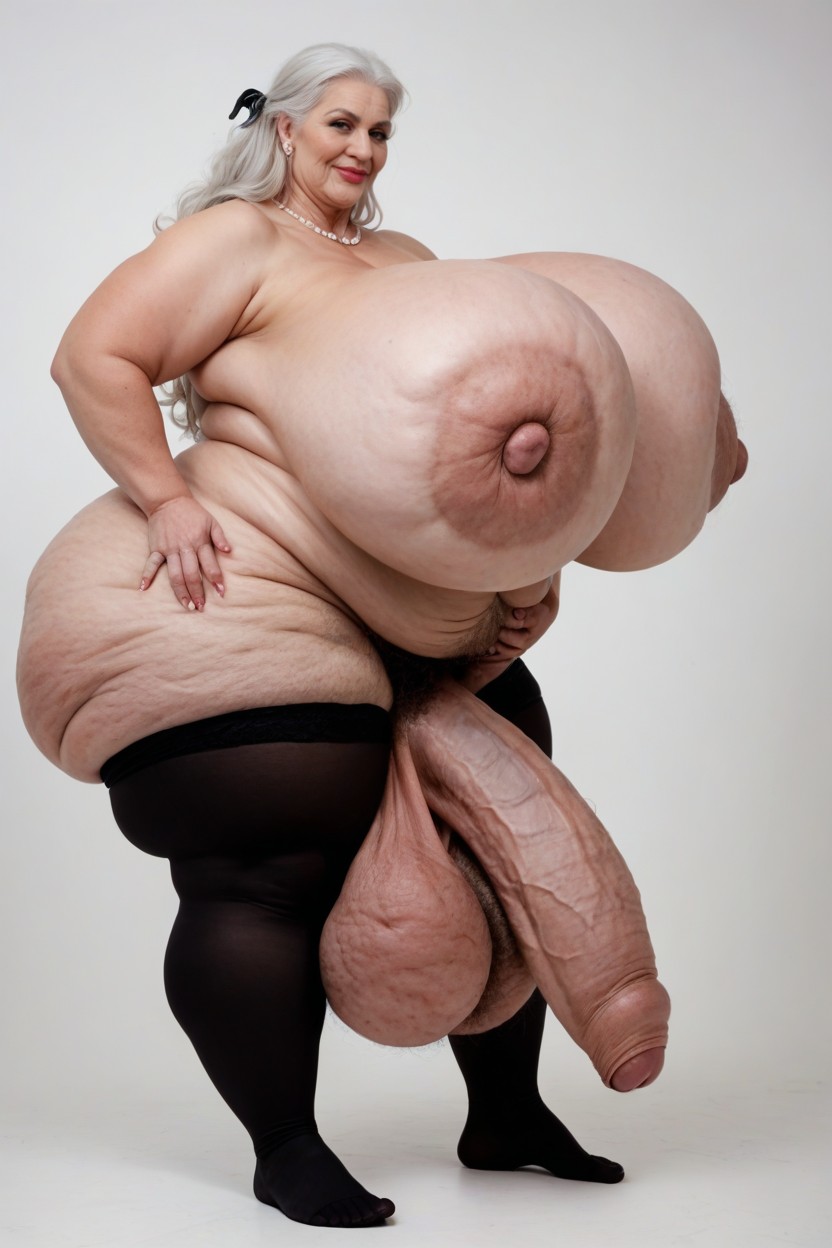Hard Nipples, Big Belly, Hyper Hairy Arms Massive Ass AI Porn