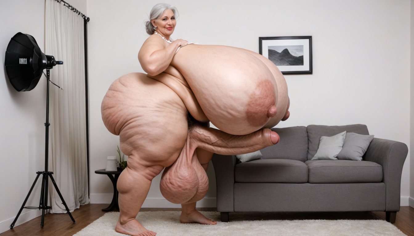 Big Belly, Extremely Wide Hips, Fully Clothed AI Porn