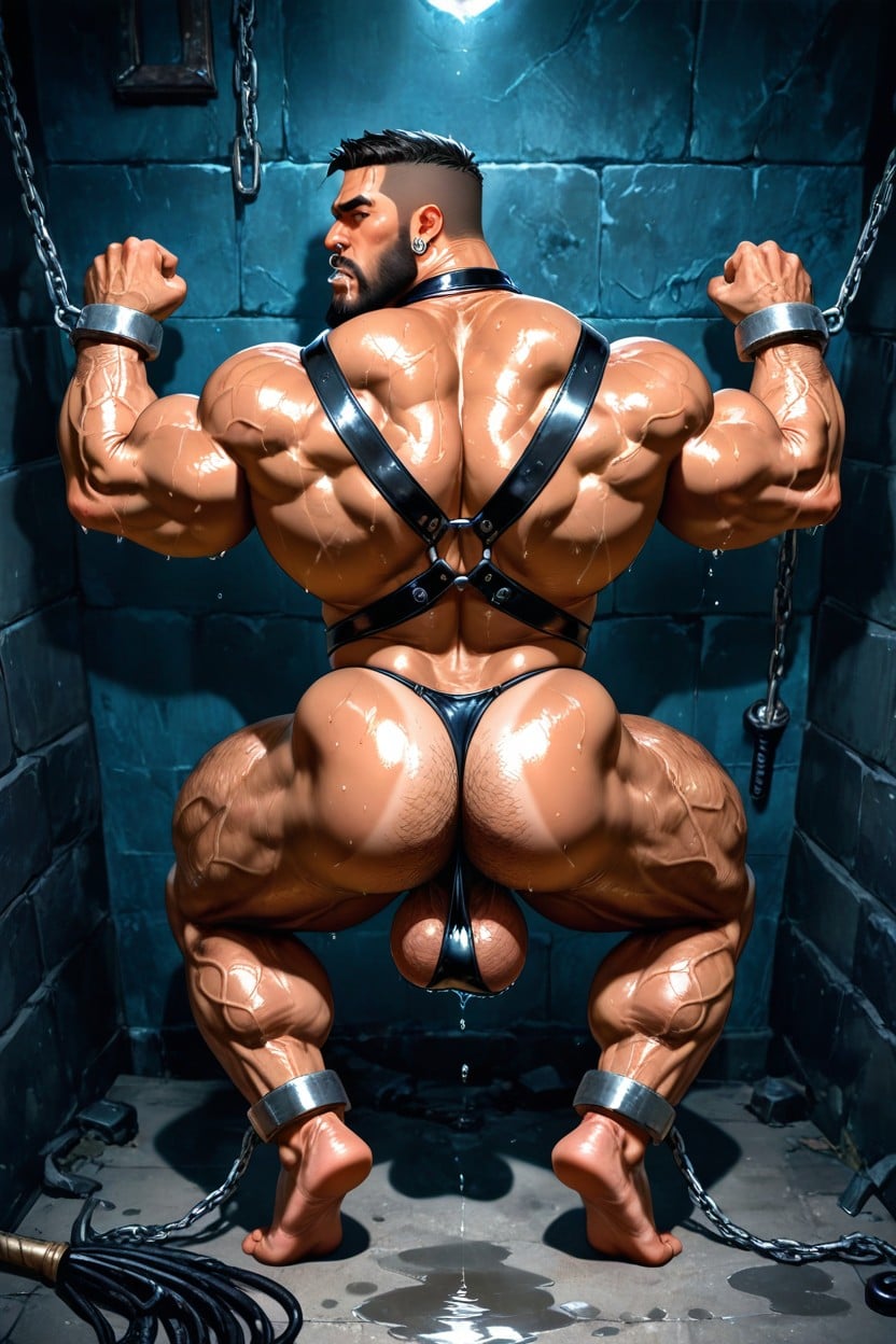 Massive Ass, Thick, Square Jaw AI Gay Porn