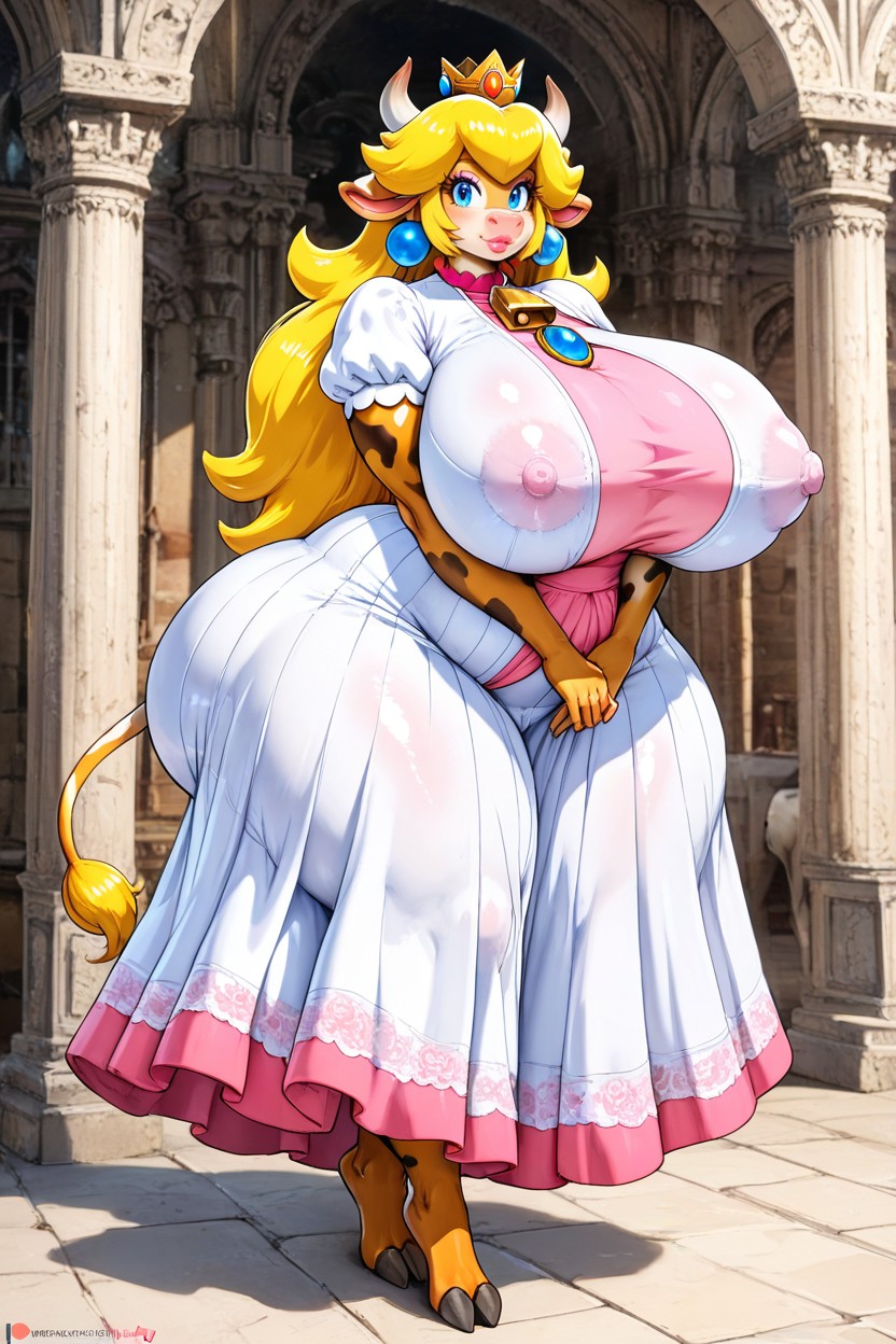 Palace Background, Very Tall, Massive Cleft Ass AI Porn