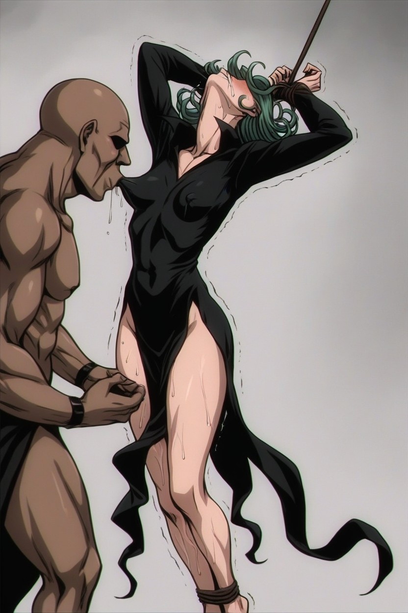 A Bald Man, Faceless Man, Small Ass Hentai AI Porn