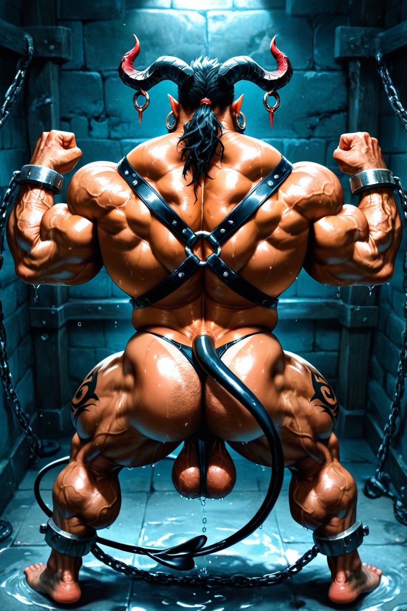 Wet, Bara, Thick AI Gay Porn