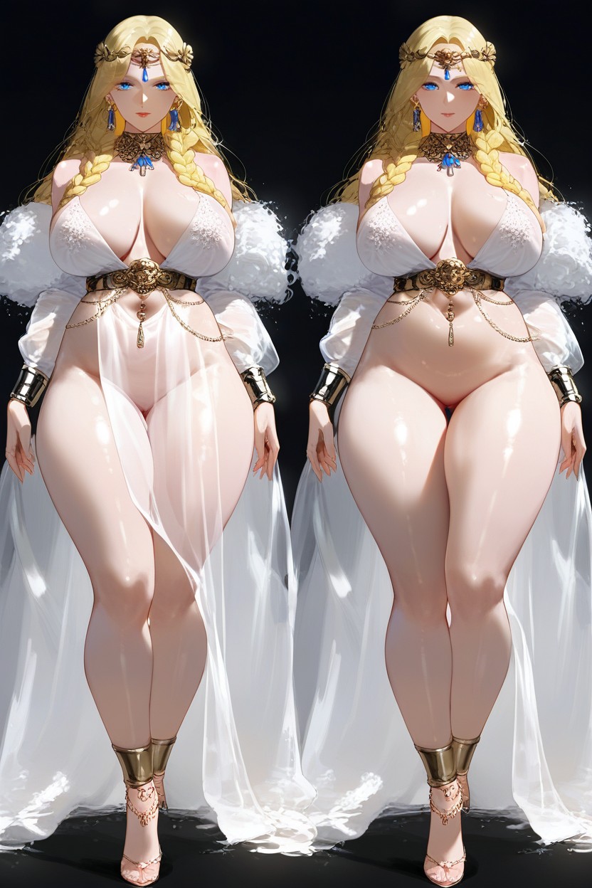 Thigh Up Shot, Anklets, Goddess Hentai AI Porn