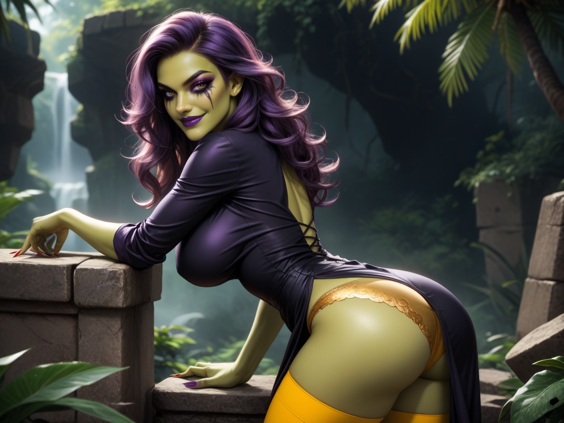 Culo Grande, Golden Stockings, Golden Panties Hentai IA