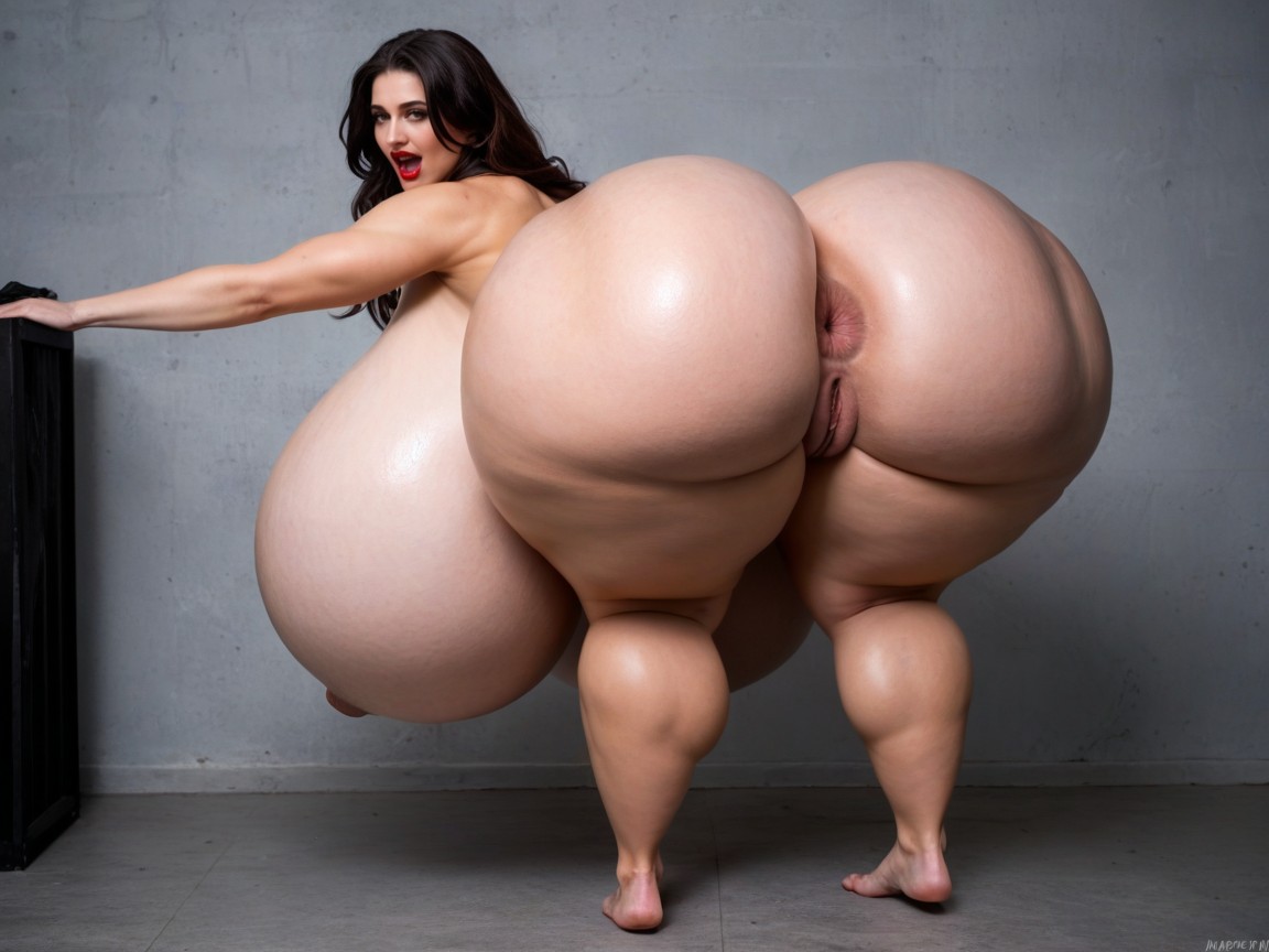 Bending Over, Huge Boobs, Ultra Massive Boobs AI Porn
