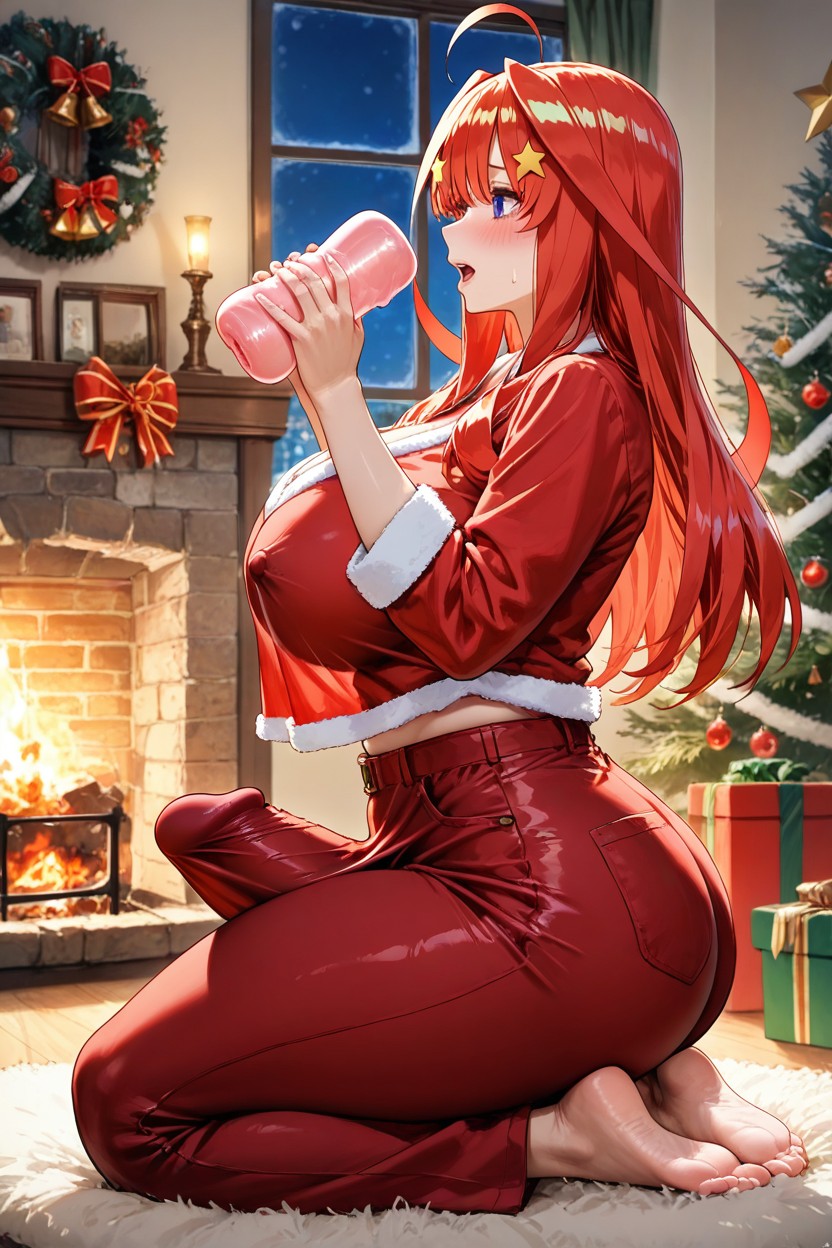 Large Ass, Erection Under Pants, Horny Hentai AI Porn