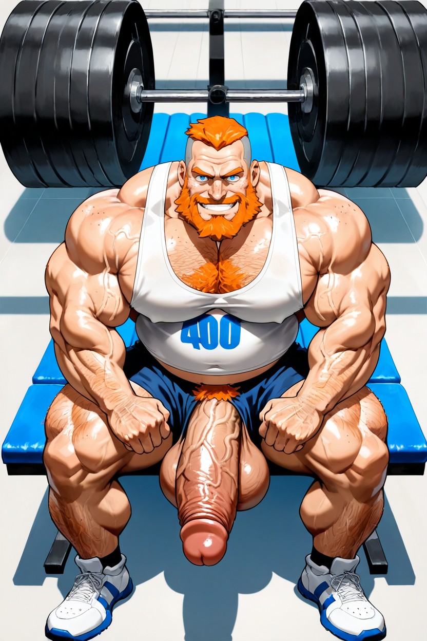 Smug Expression, Ginger, Top Down AI Gay Porn