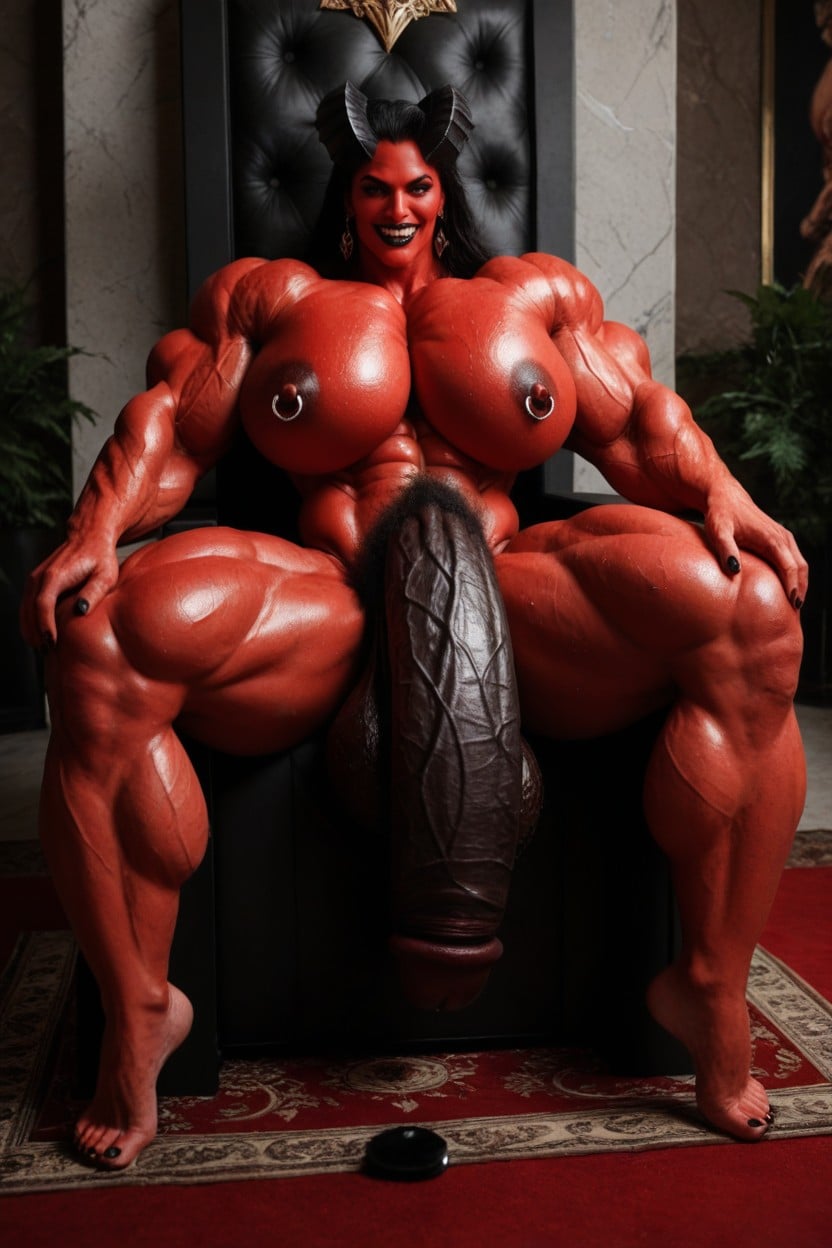 Futa, Futa Sitting On Throne, Fangs Porno IA