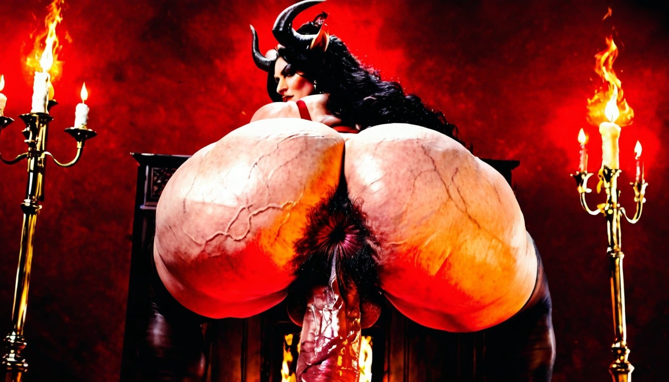 Devil, Minotaur Succubus, Inch Long Cock Shemale AI Porn