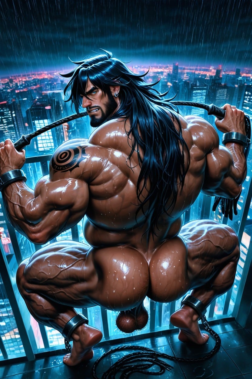 Veiny Legs, Bara, Hyper Muscular Body ゲイAIポルノ