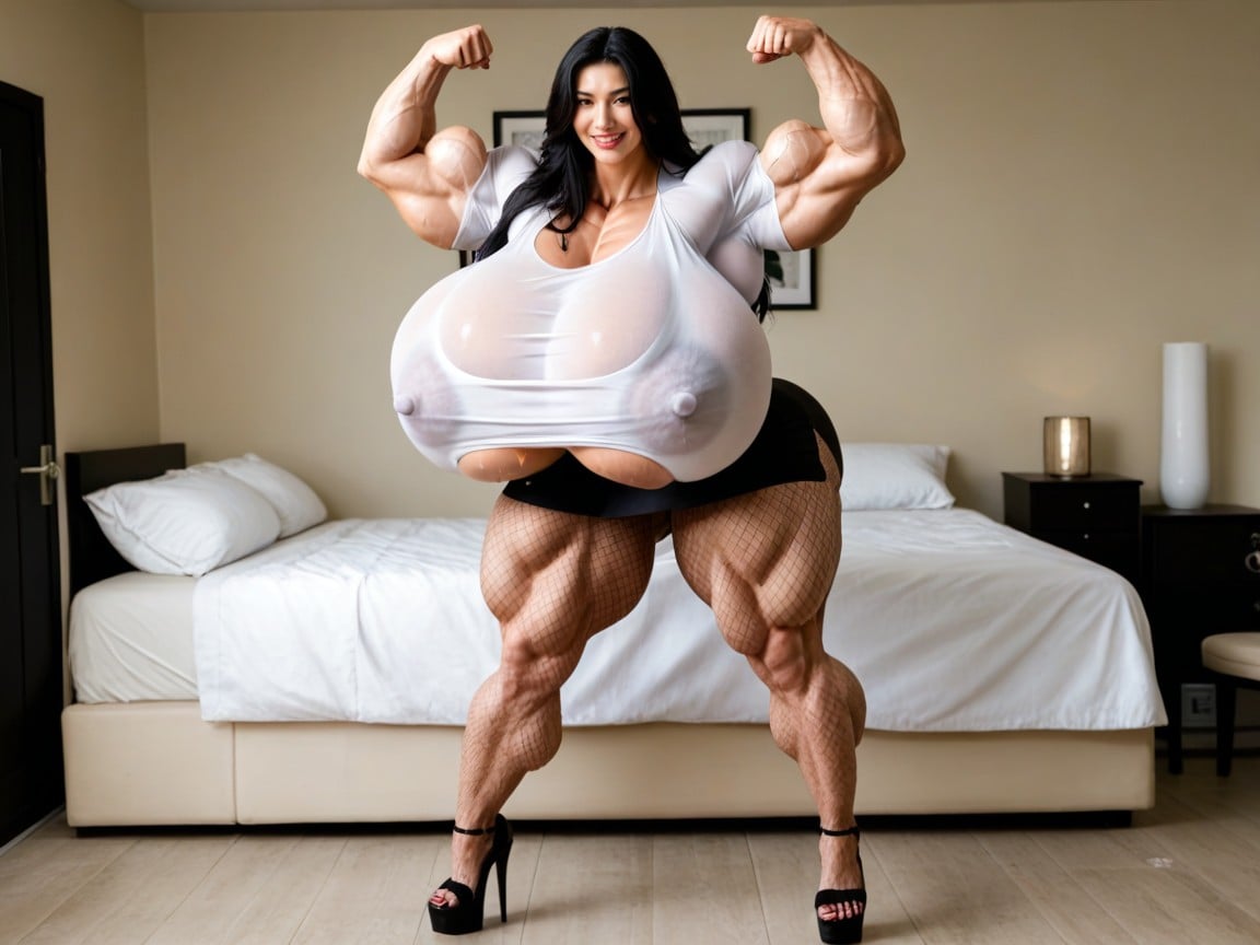 Flexing, 25+, Thicc Thighs AI Porn