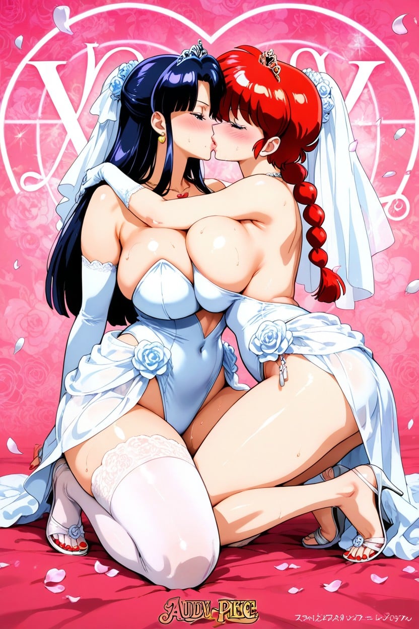 Red Toenails, Horny, Cover White Leotard Hentai AI Porn