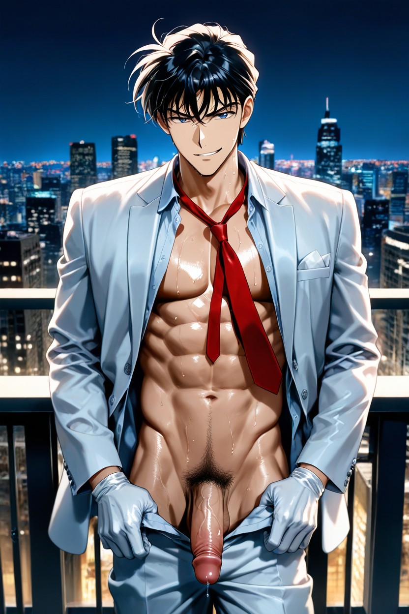 18+, White Pants Pulled Down, Person AI Gay Porn