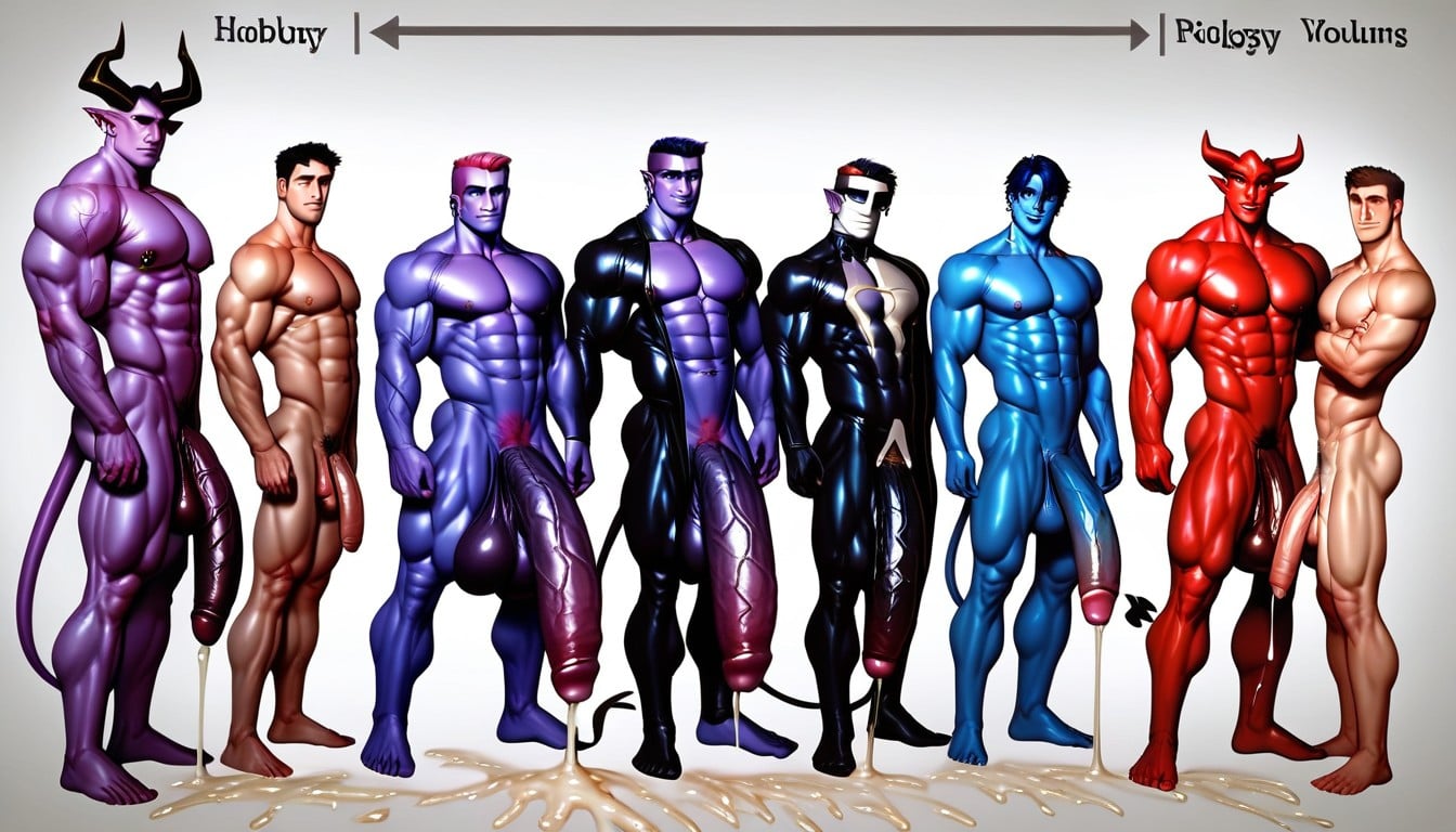 Huge Glans, Massive Penis, No Foreskin AI Gay Porn
