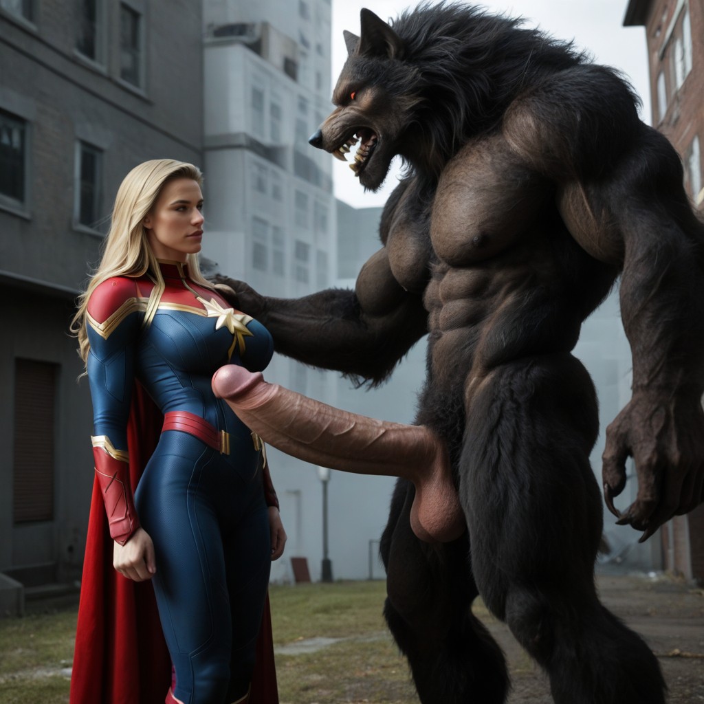 Fur Giant Werewolf, Super Ultimate, Size Comparison AI Porn