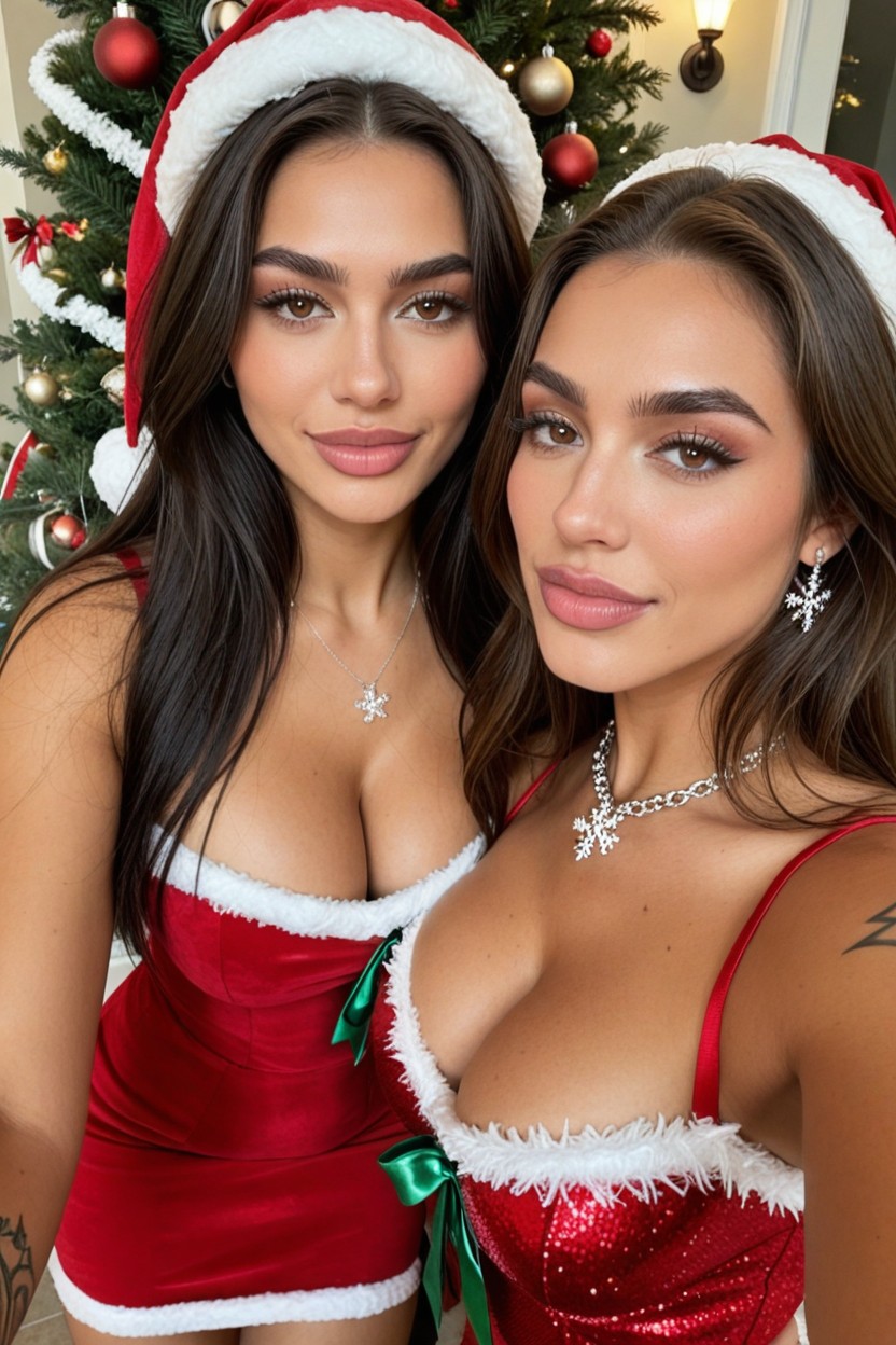Full Body, Top Down, Necklace Latina AI Porn