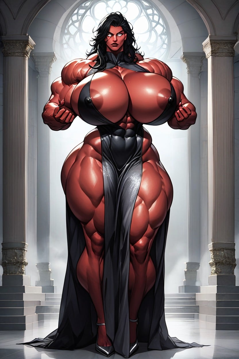 Colossal Breast, Massive Boobs, 1 Person Hentai AI Porn