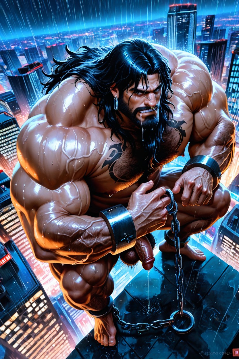 Veiny Muscles, Top Down, Muscular Legs AI Gay Porn