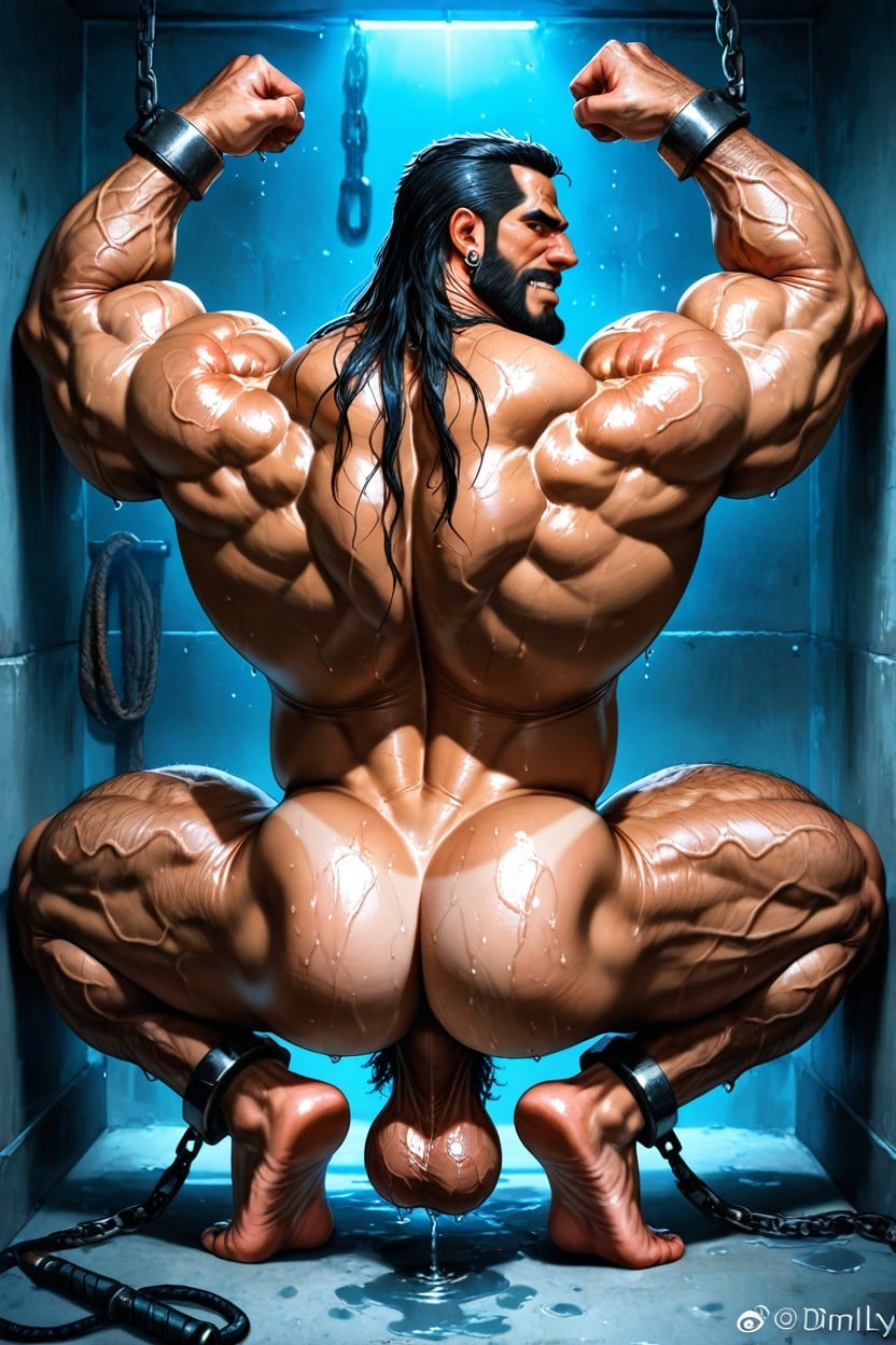 Tattoos, Hyper Muscular Body, 18+ ゲイAIポルノ