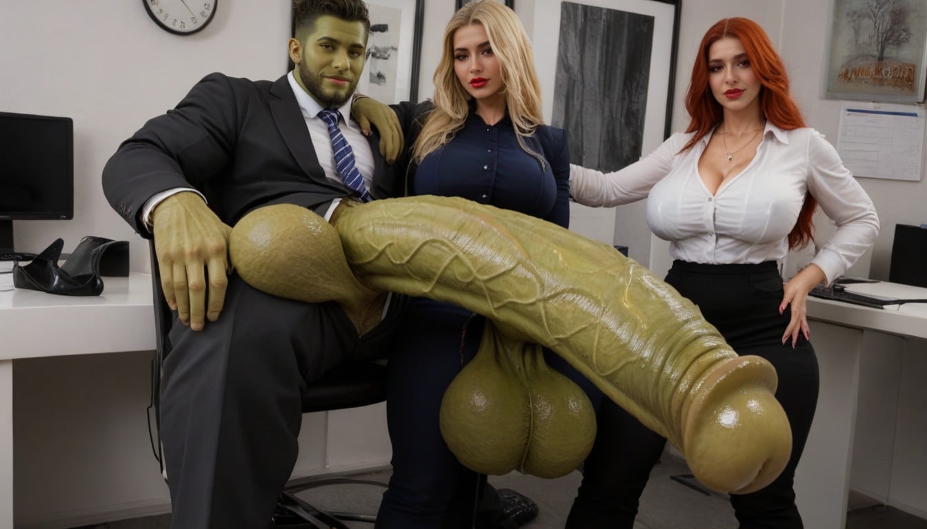 Huge Sagging Balls, Ultra Realistic Dick, Penis AI Porn