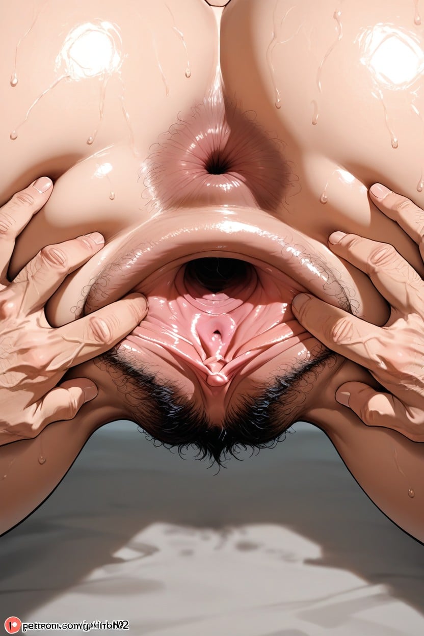 Super Wide Pussy Hole, Trans Man, Naked AI Gay Porn