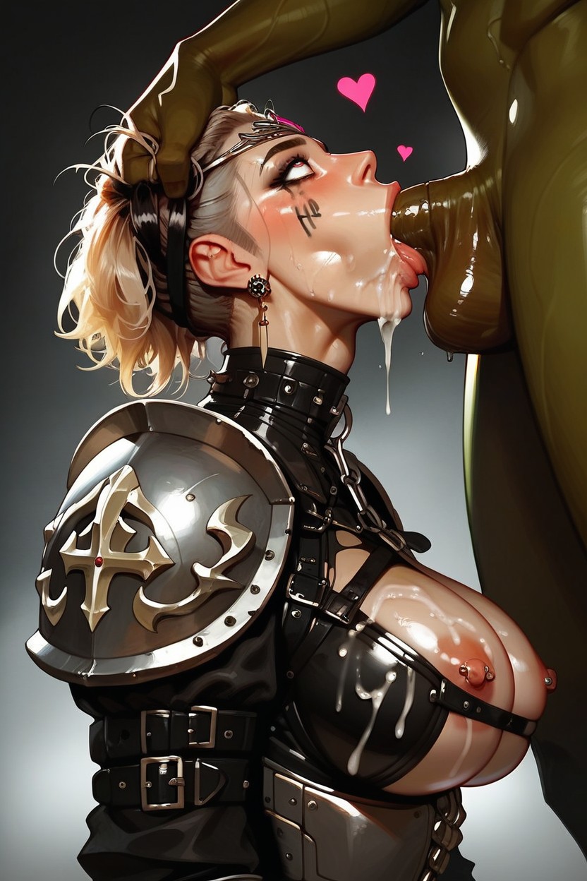 Ahegao, Detailed Background, Lara Croft From Tomb Raider AI Porn