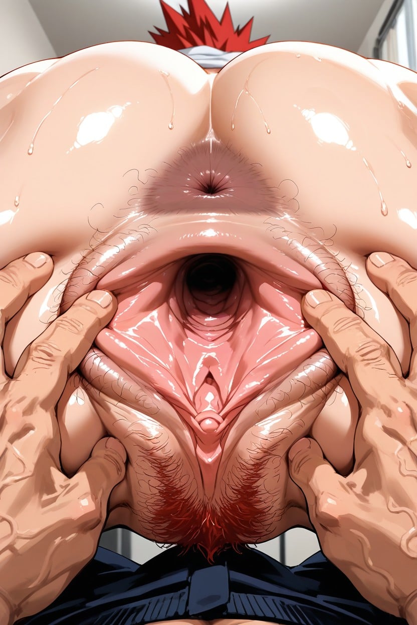Very Spread Vagina, Kirishima Eijirou, Too Dilated Vagina AI Gay Porn