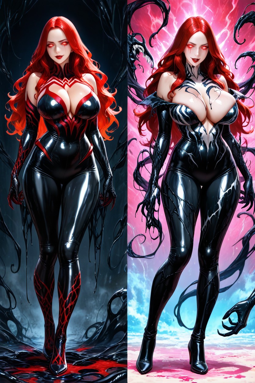Multiple Views, Cleavage, Model Pose AI Porn