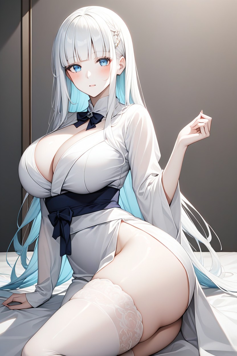 Smooth Waist, Perfect Body, Shiny White Thighs AI Porn