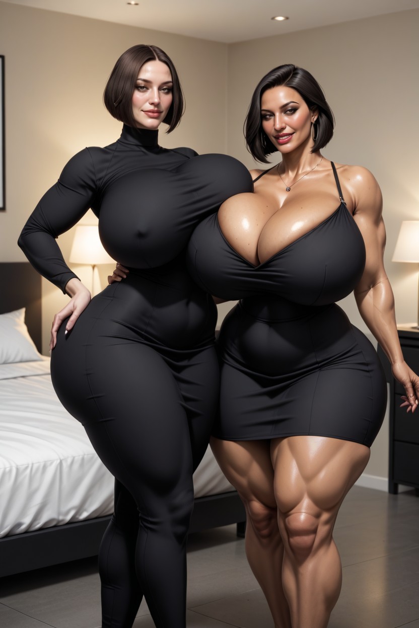 Perfect Shapely Thick Figure, Horny, Hyper Ass AI Porn
