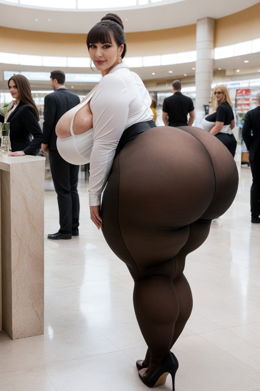Hyper Hips, Flawless Face, Leggings AI Porn
