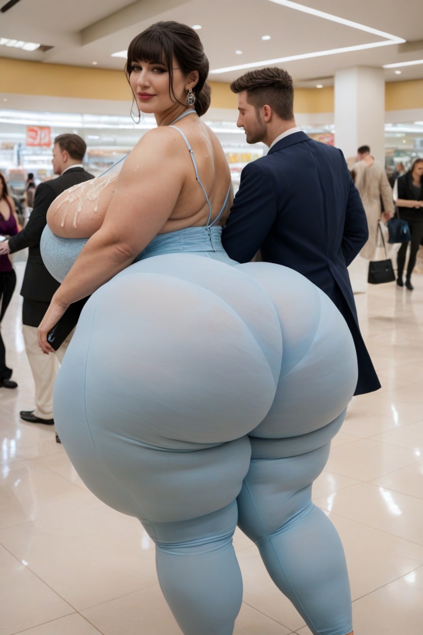 Thick Thighs, Massive Cleavage, Massive Round Ass AI Porn