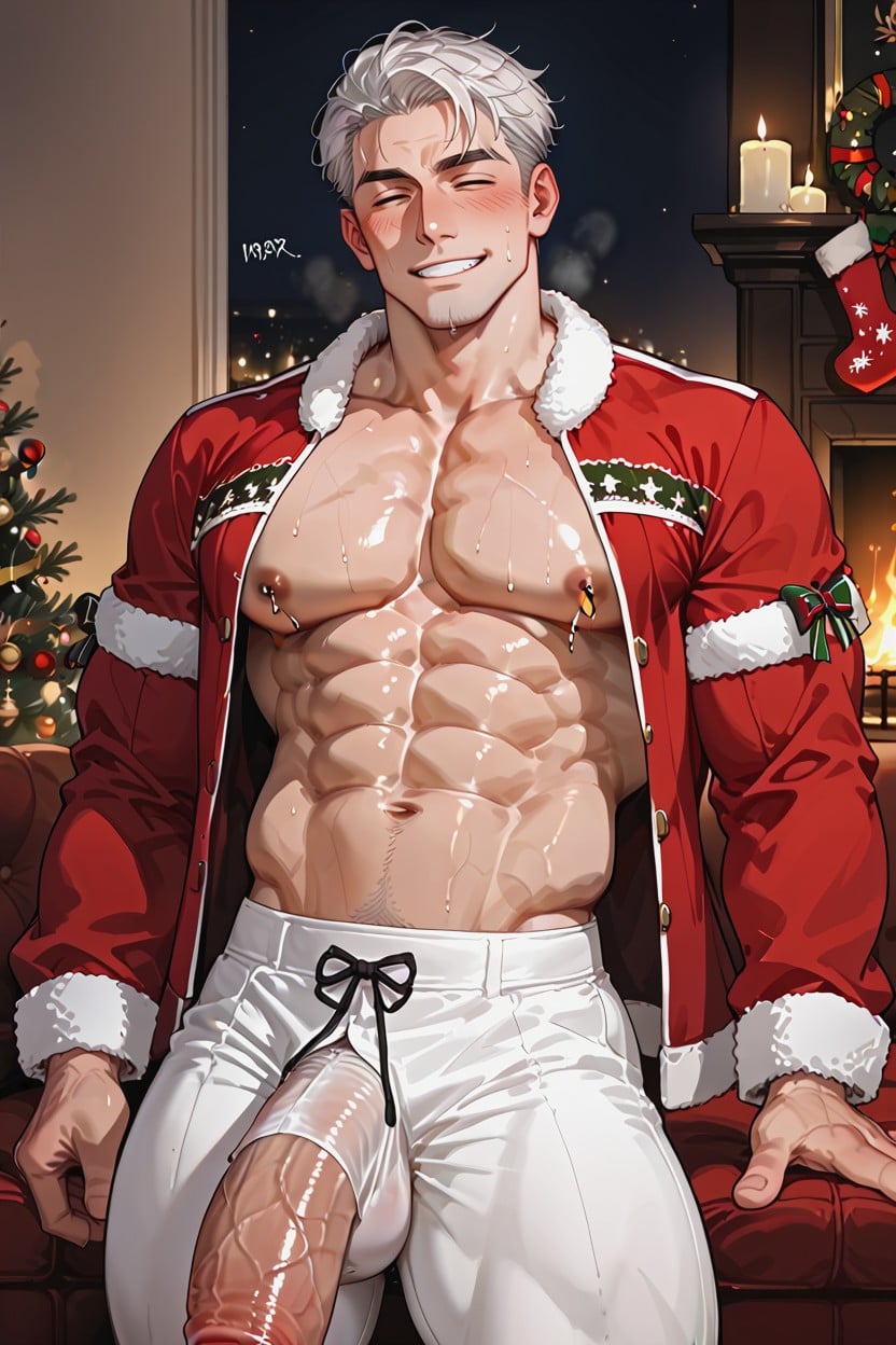 筋肉質, 25+, Manly Face ゲイAIポルノ