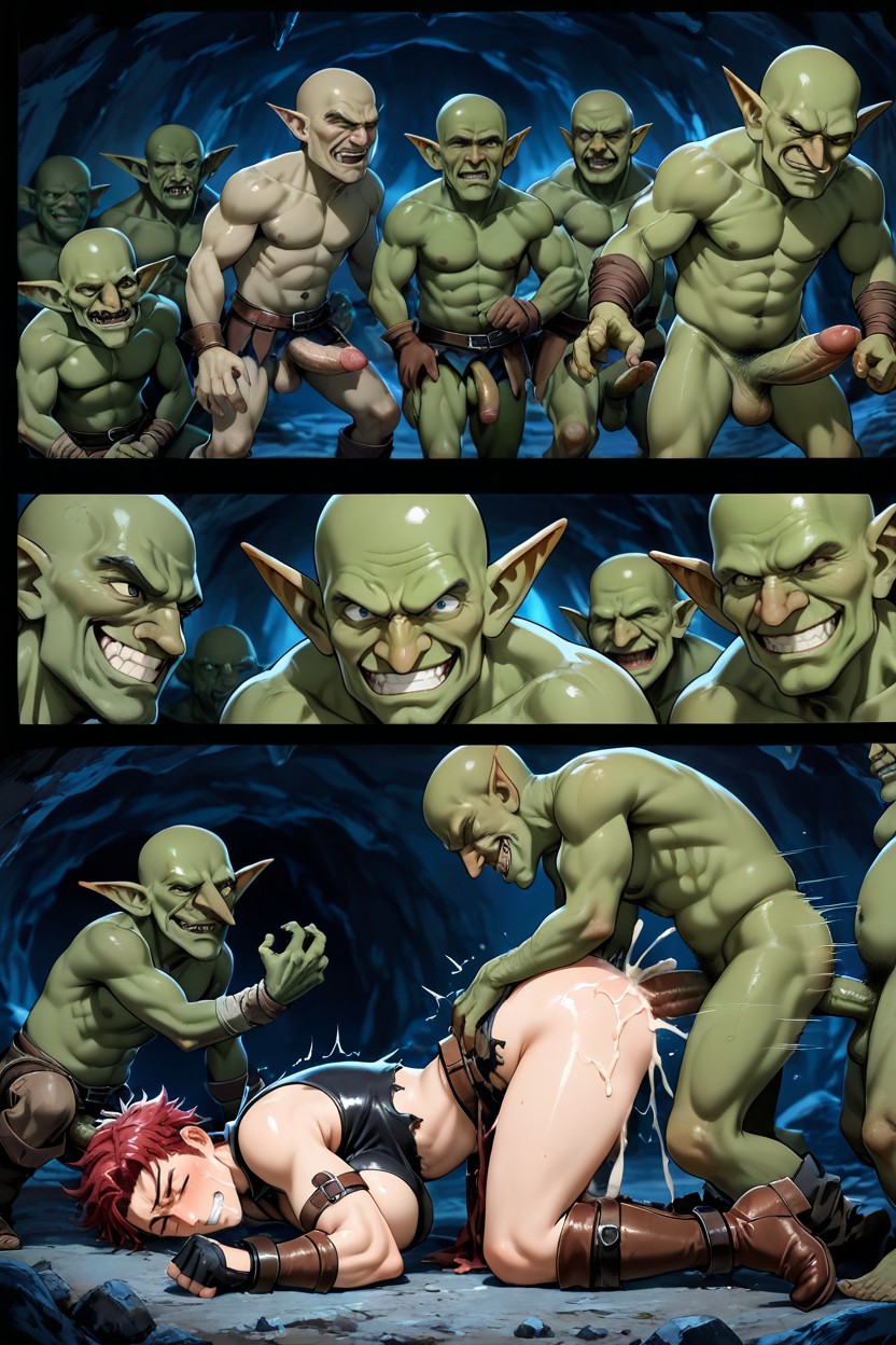 Comic, Torn Leather Armor, Storyline AI Gay Porn