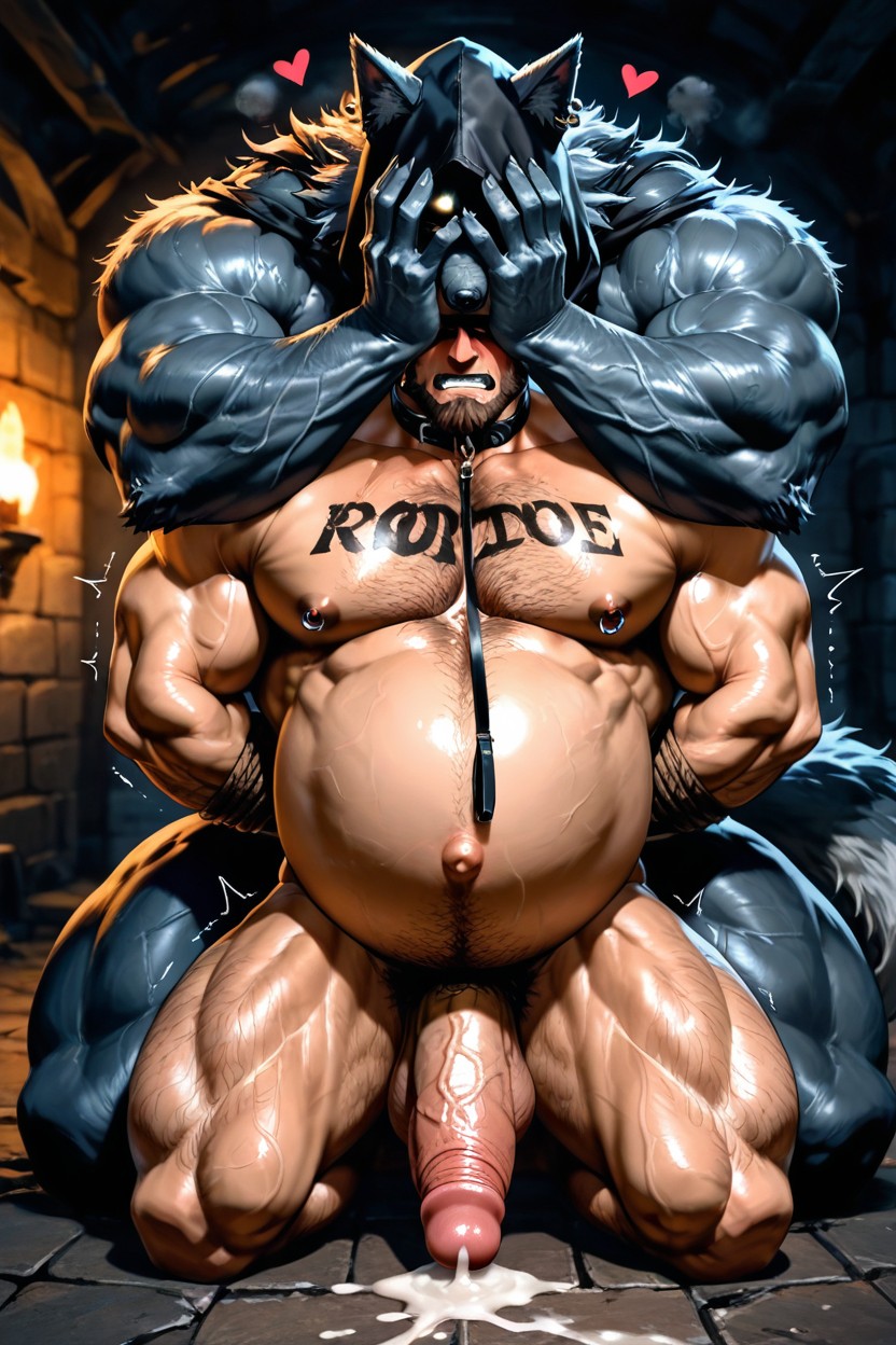 Full-body Tattoo, Male Only, Buff Arms ゲイAIポルノ