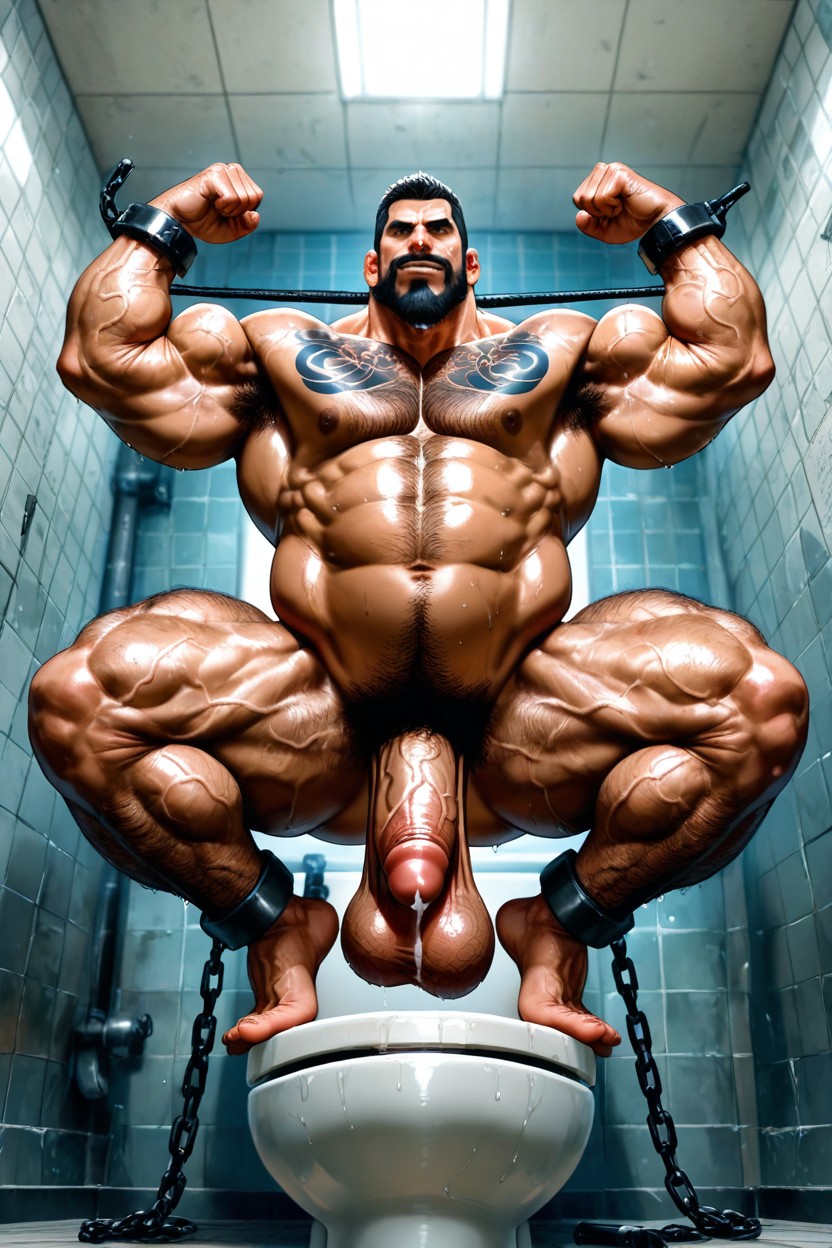 Hyper Balls, Thick Eyebrowns, Huge Veins AI Gay Porn