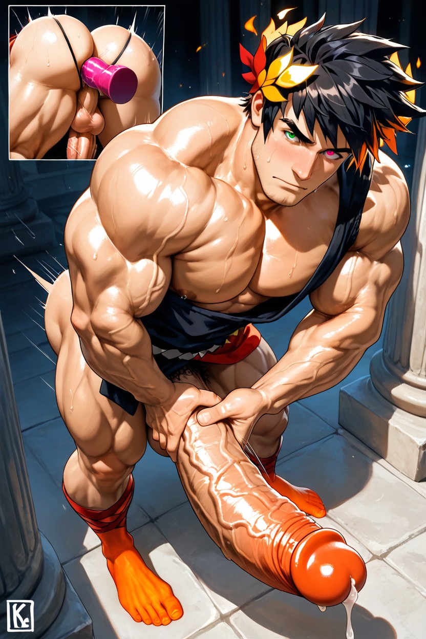 Perfect Anatomy, Outfit From The Game, Top Down View Porno IA Gay